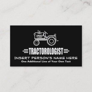 Tarjeta De Visita Tractor divertido