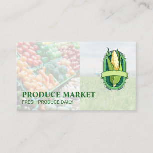 Tarjeta De Visita Tractor Producción de Maíz Fresco