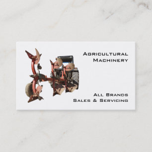 Tarjeta De Visita Tractor y paleta de la maquinaria agrícola