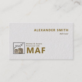 Tarjeta De Visita Trader Graph Gold Monedas Distribuidor Profesional