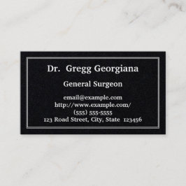 Tarjeta de visita tradicional y llana de general