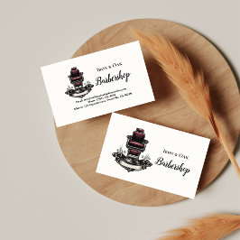 Tarjeta De Visita Traditional Barber Tools Classic Grooming