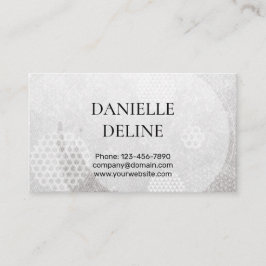 Tarjeta De Visita Traditional Japanese pattern Modern art silver