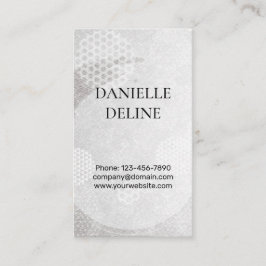 Tarjeta De Visita Traditional Japanese pattern Modern art silver