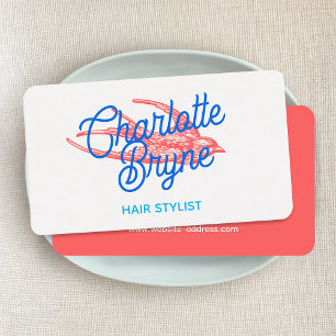 Tarjeta De Visita Tragaperas Retro de Peluquería