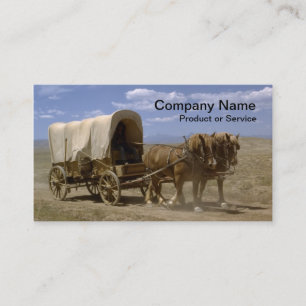Tarjeta de visita traída por caballo del carro