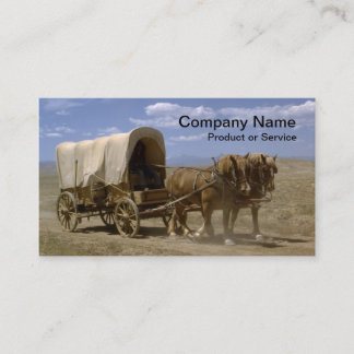 Tarjeta de visita traída por caballo del carro