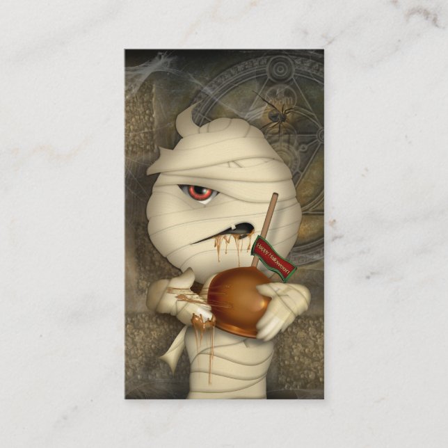 Tarjeta De Visita Traje divertido de Halloween de la momia (Anverso)