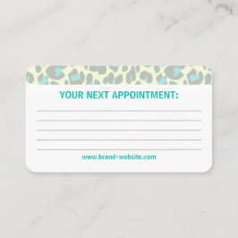 Tarjeta De Visita Trama de patrón de estampado de rocas de leopardo 