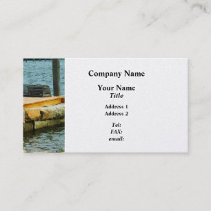 Tarjeta De Visita Trampa de langosta Mystic CT - Platino