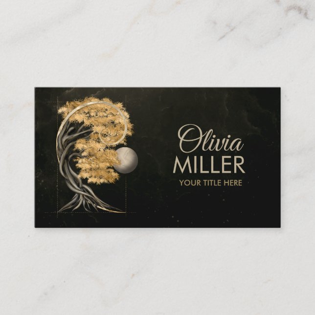 Tarjeta De Visita Transformación eterna - Espíritu mariposa de Bonsa (Anverso)