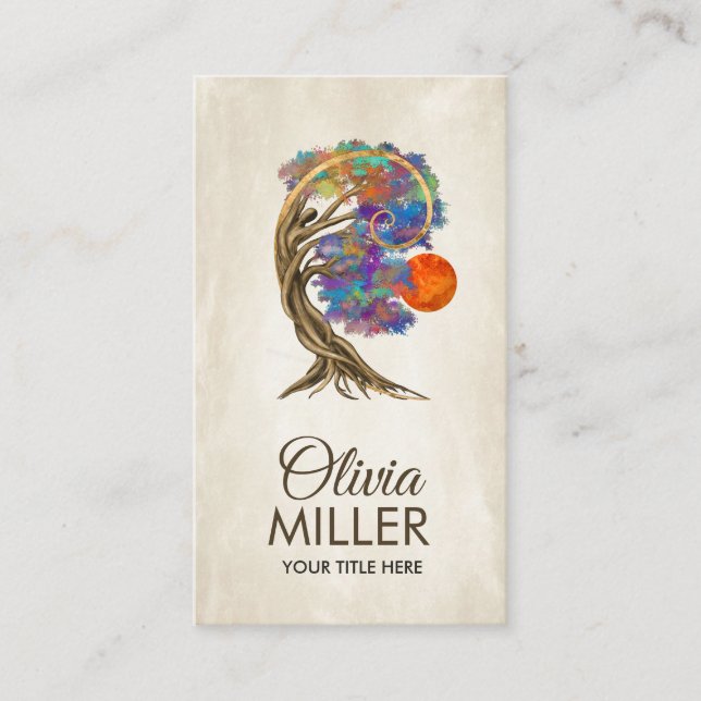 Tarjeta De Visita Transformación eterna - Espíritu mariposa de Bonsa (Anverso)