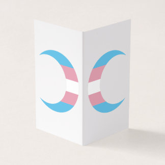 Tarjeta De Visita Transgender Pride Crescent Moons Greeting Card