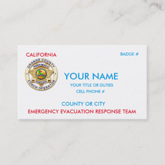 Tarjeta De Visita Tránsito público de California