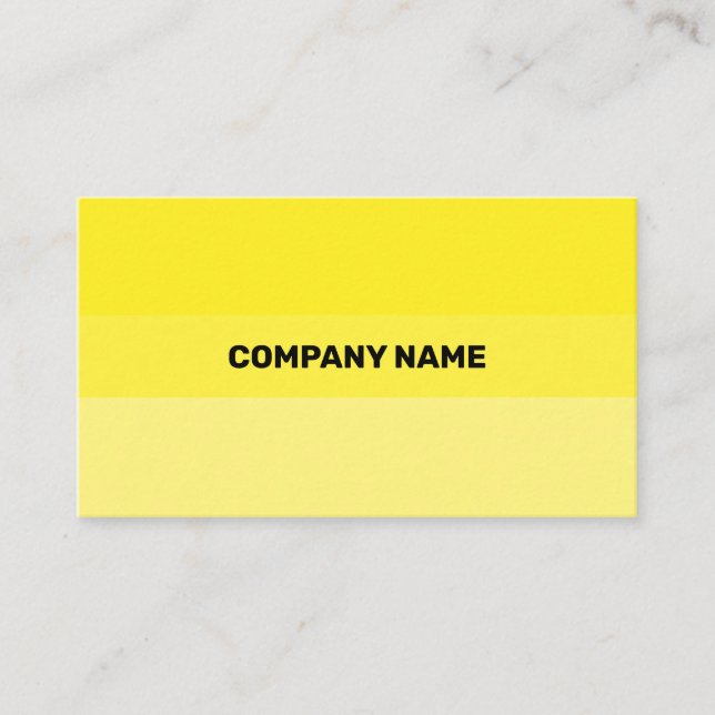 Tarjeta De Visita Transparencia contemporánea amarillo fresco (Anverso)