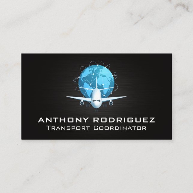 Tarjeta De Visita Transporte aéreo | Envío (Anverso)
