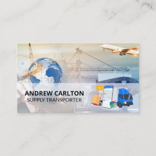Tarjeta De Visita Transporte de Barco Aéreo Camión Flete 