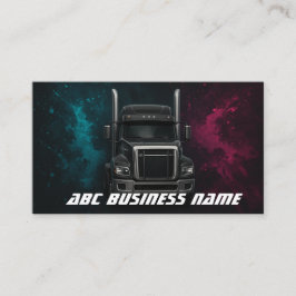 Tarjeta De Visita Transporte de camiones de carga pesada