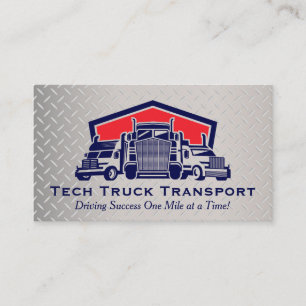 Tarjeta De Visita Transporte de camiones   Entregas de envío