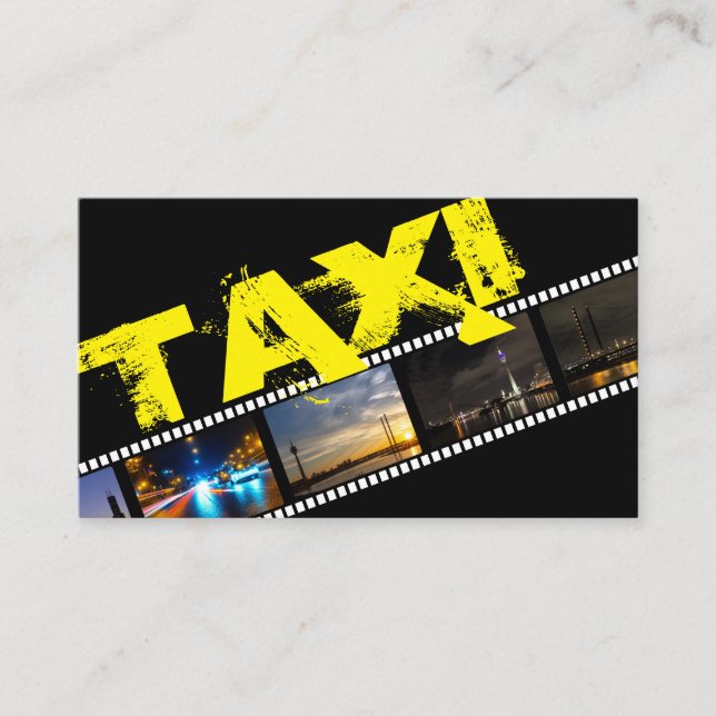 Tarjeta De Visita Transporte profesional de taxistas (Anverso)