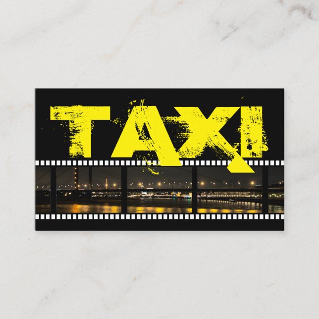 Tarjeta De Visita Transporte profesional de taxistas (Anverso)