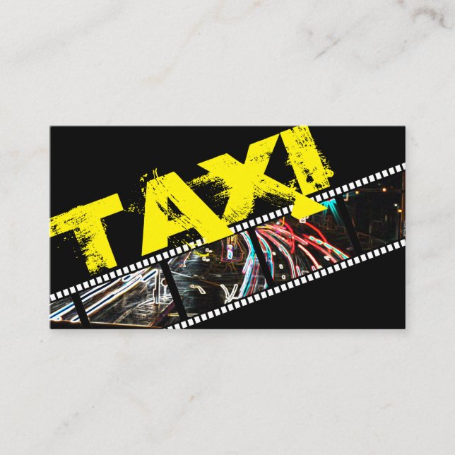 Tarjeta De Visita Transporte profesional de taxistas (Anverso)