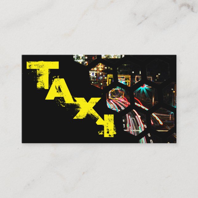 Tarjeta De Visita Transporte profesional de taxistas (Anverso)