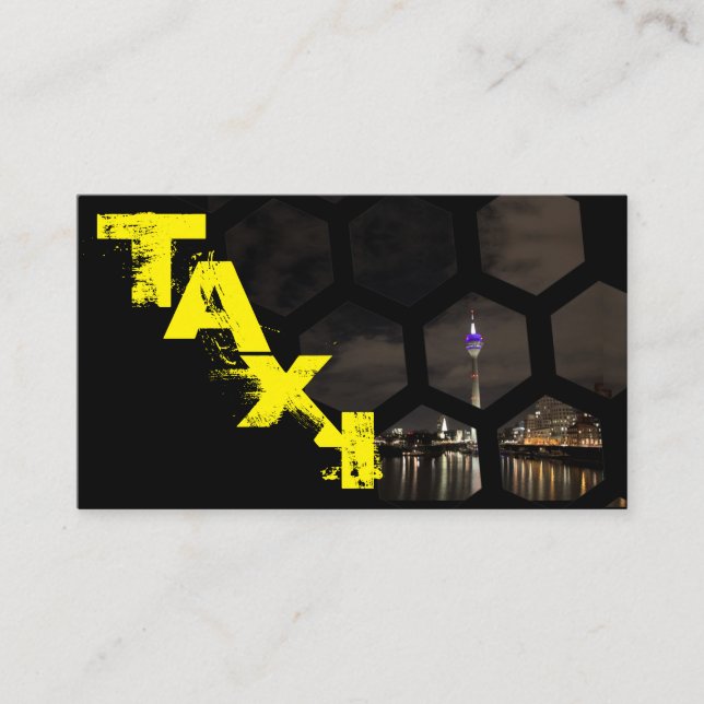 Tarjeta De Visita Transporte profesional de taxistas (Anverso)
