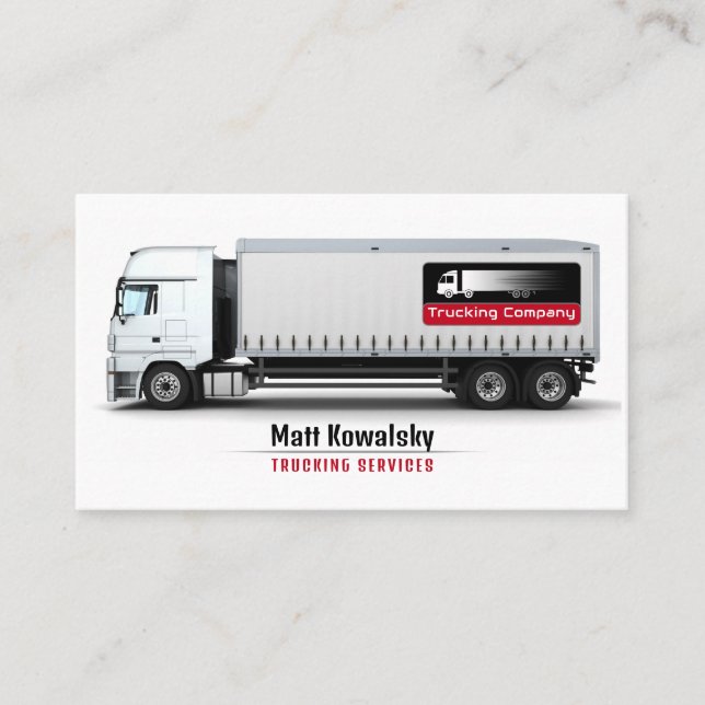 Tarjeta De Visita Transporte y logística | Servicio de transporte (Anverso)