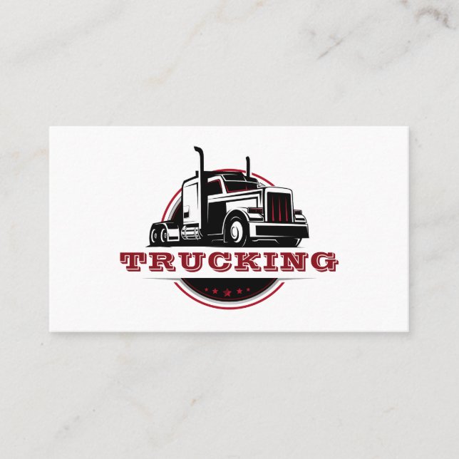 Tarjeta De Visita Transportes Semi Trucker Company (Anverso)