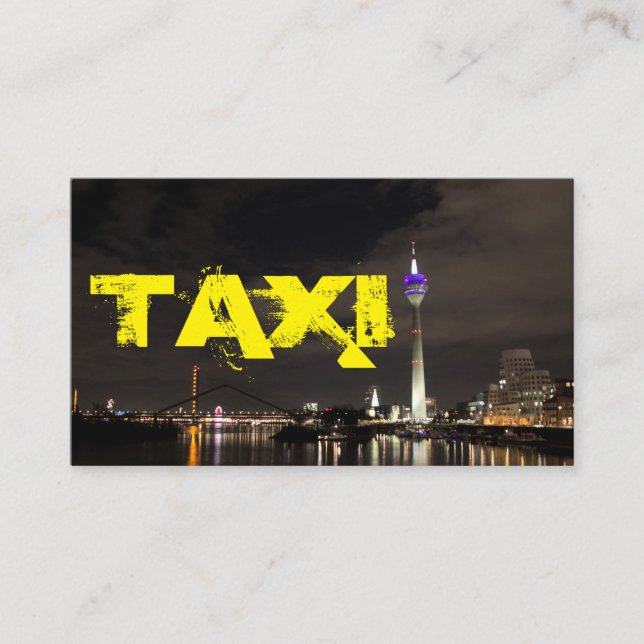 Tarjeta De Visita Traslado de taxistas de la ciudad (Anverso)