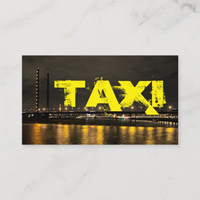 Tarjeta De Visita Traslado de taxistas de la ciudad (Anverso)