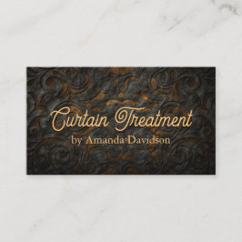 Tarjeta De Visita Tratamiento de cortinas Seamstress Tejido clásico 