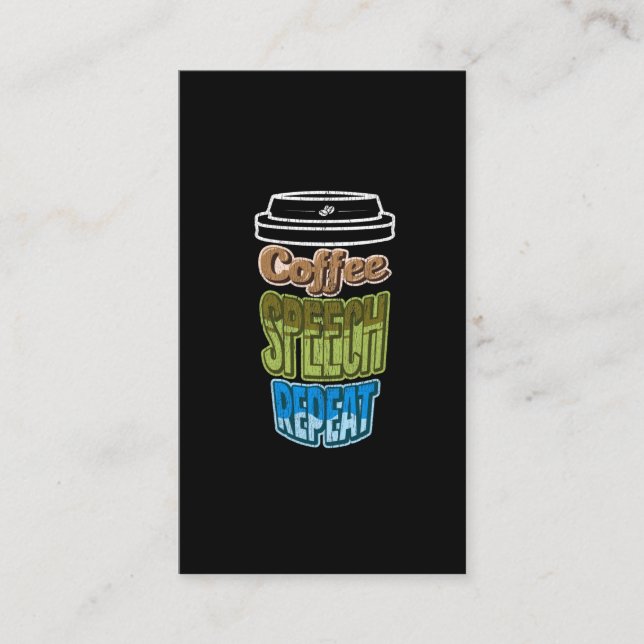 Tarjeta De Visita Tratamiento del habla Pathología del lenguaje del 