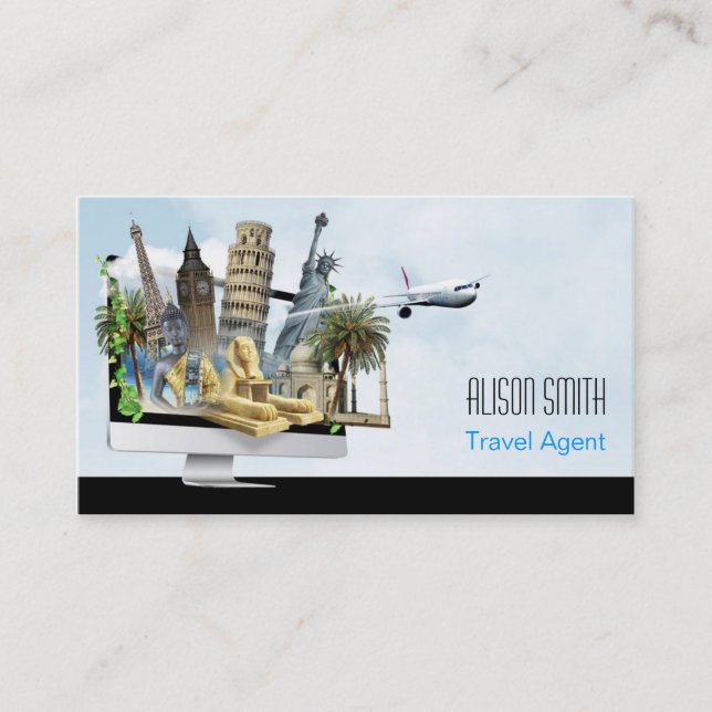 Tarjeta De Visita Travel Agent (Anverso)