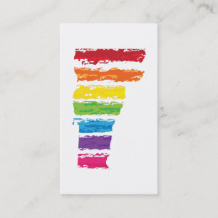 Tarjeta De Visita trazos de color vermont