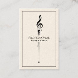 Tarjeta De Visita Treblemaker Drin Hot G-Clef