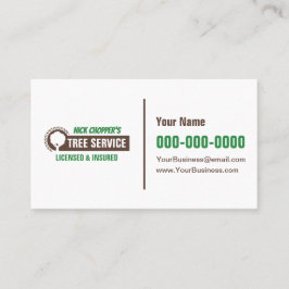 Tarjeta De Visita Tree Service Business Card