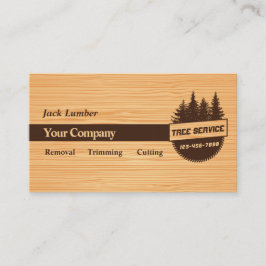 Tarjeta De Visita Tree Service Business Cards