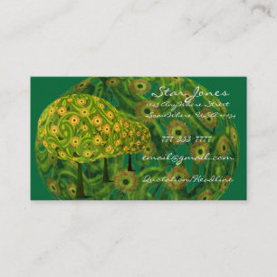 Tarjeta De Visita Tree SunFlowers Business