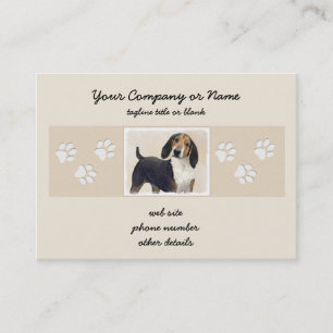 Tarjeta De Visita Treeing Walker Coonhound Painting - Arte original