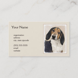 Tarjeta De Visita Treeing Walker Coonhound Painting - Arte original