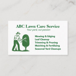 Tarjeta De Visita TreeTrim Pro Lawn Care