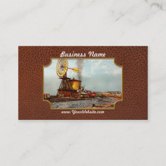 Tarjeta De Visita Tren - Civil - El molino de viento en Laramie 1869
