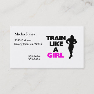 Tarjeta De Visita Tren como un chica