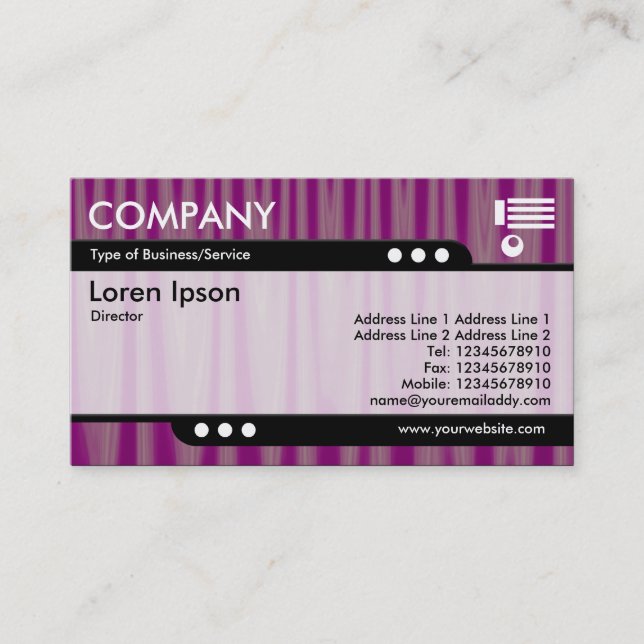 Tarjeta De Visita Tren de bala - Drapery 06 (Anverso)