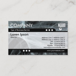 Tarjeta De Visita Tren de bala - Llama fractal 03