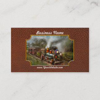 Tarjeta De Visita Tren - El Ferrocarril Celestial 1896
