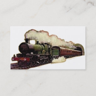 Tarjeta De Visita Tren Vintage