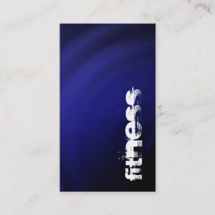 Tarjeta De Visita Trend Black Blue White Fitness Sport Card